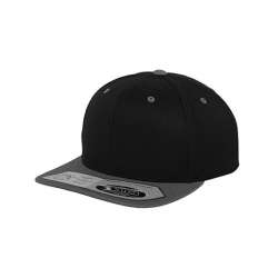 Flexfit 110 Fitted Snapback keps black grey