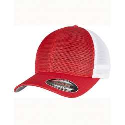 Flexfit 360 Omnimesh Cap 2 Tone Keps Red White
